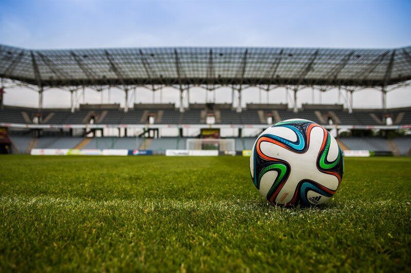 soccer ball on a field